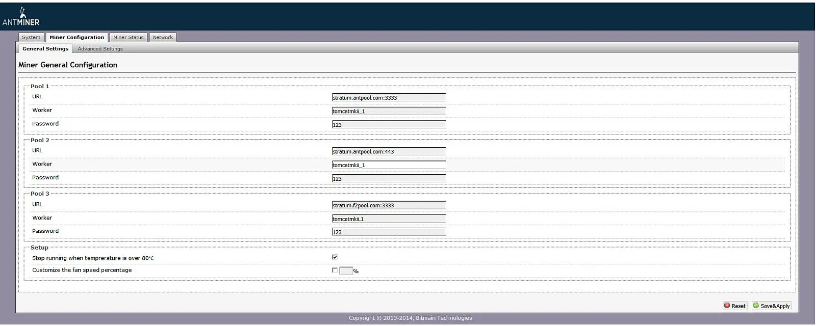 интерфейс S9
