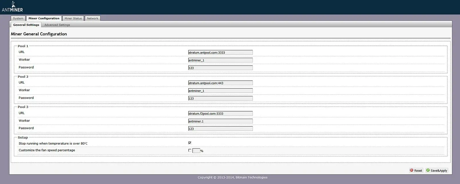 интерфейс S9